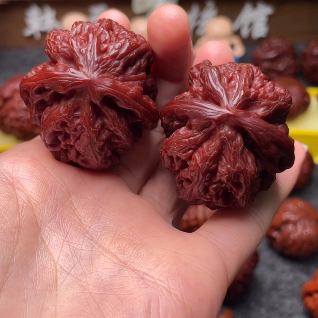 文玩核桃吊坠文玩核桃 手把件 大粗筋 40