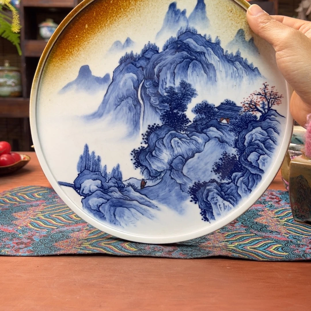 左***跳瓷片景德镇刘道标老师