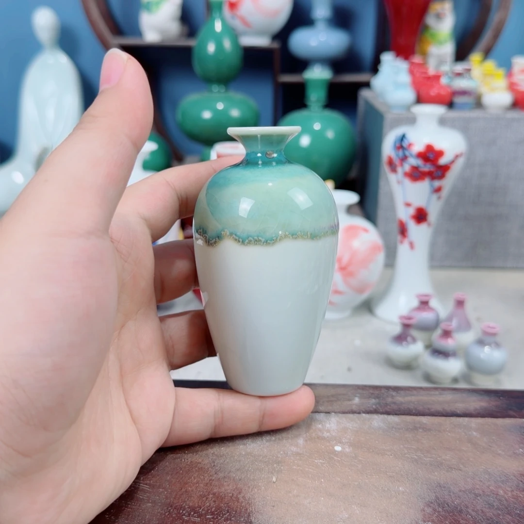 陶瓷手工小花器摆件