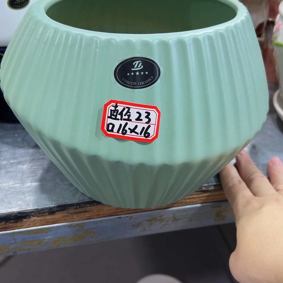 外贸尾单陶瓷花盆凑10米包邮