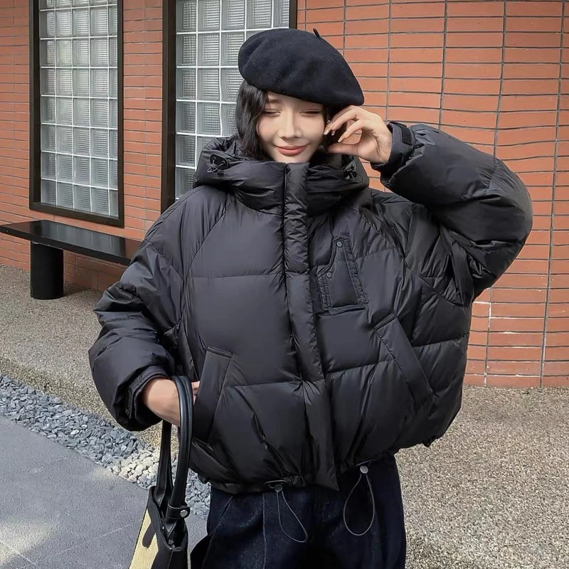 【海岛简爱】韩版连帽羽绒短款面包服外套1151