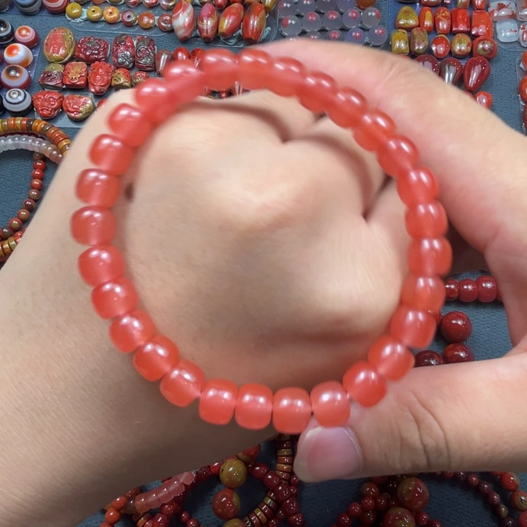 南红玛瑙串未镶嵌