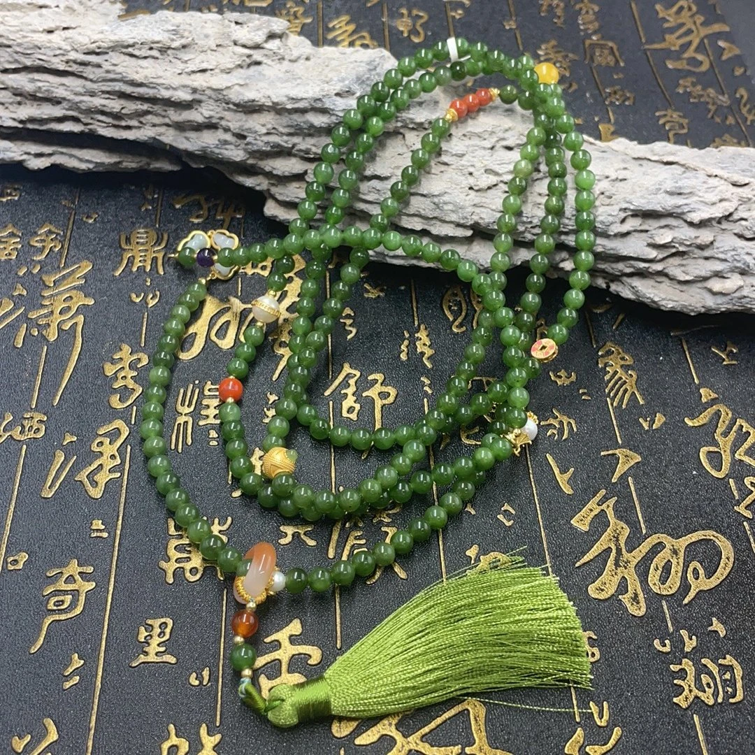 BY0613FSYN标130 北玉精选 和田玉项链