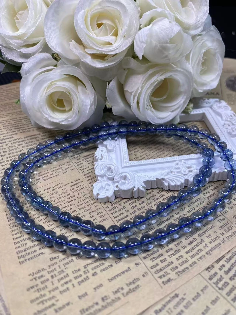 蓝色多圈6mm发一条K39