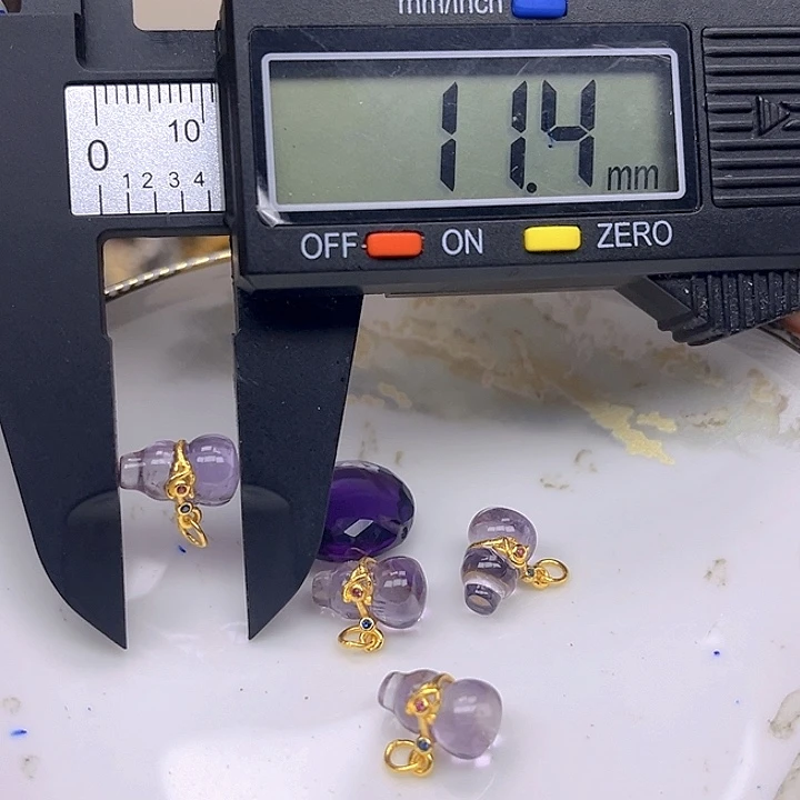 银S925镶嵌颈饰紫晶紫晶925镶嵌172