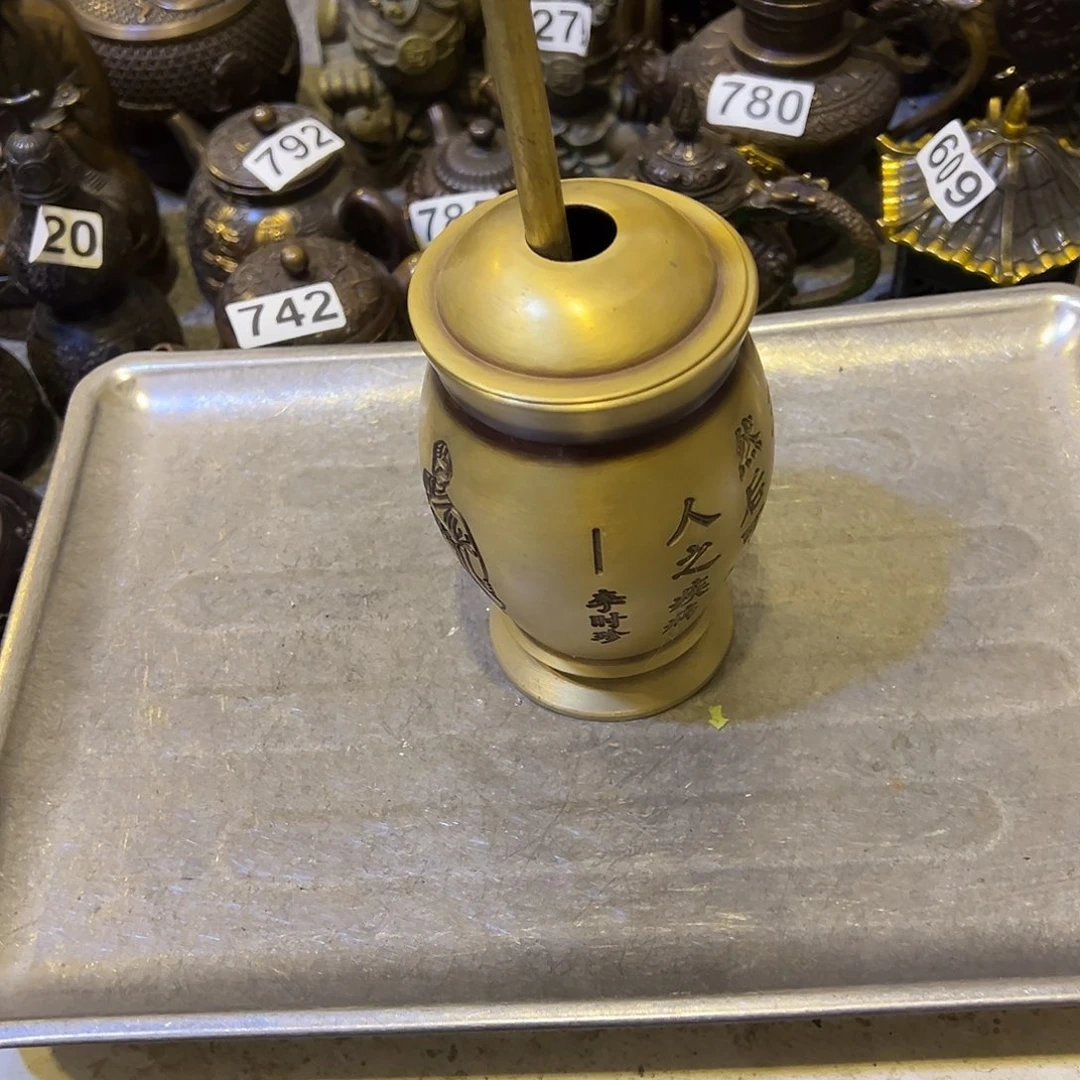 ****变黄铜摆件，文房摆件