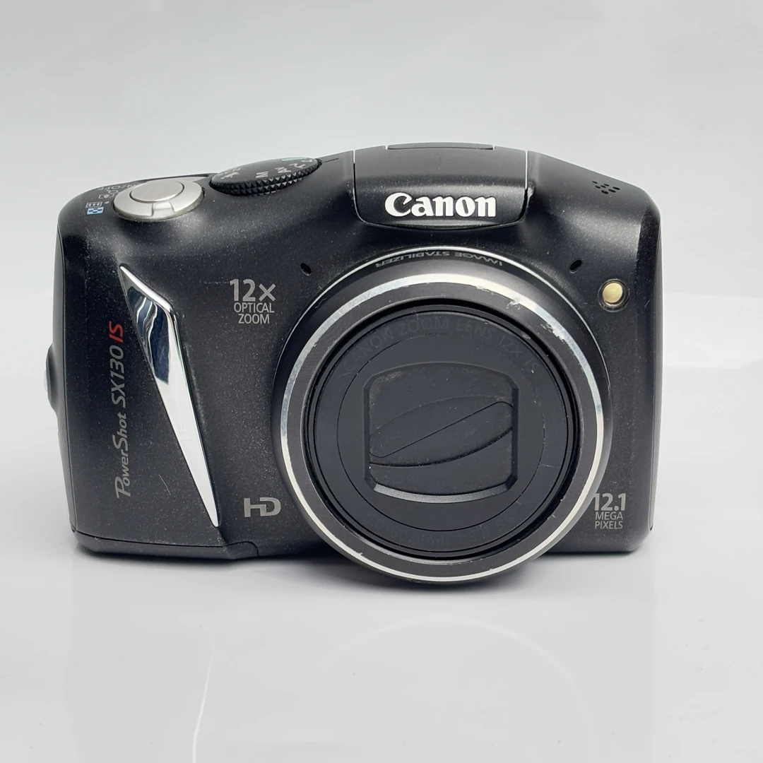 95新 Canon/佳能 sx130黑色1210w像素12倍光学变焦复古ccd相机
