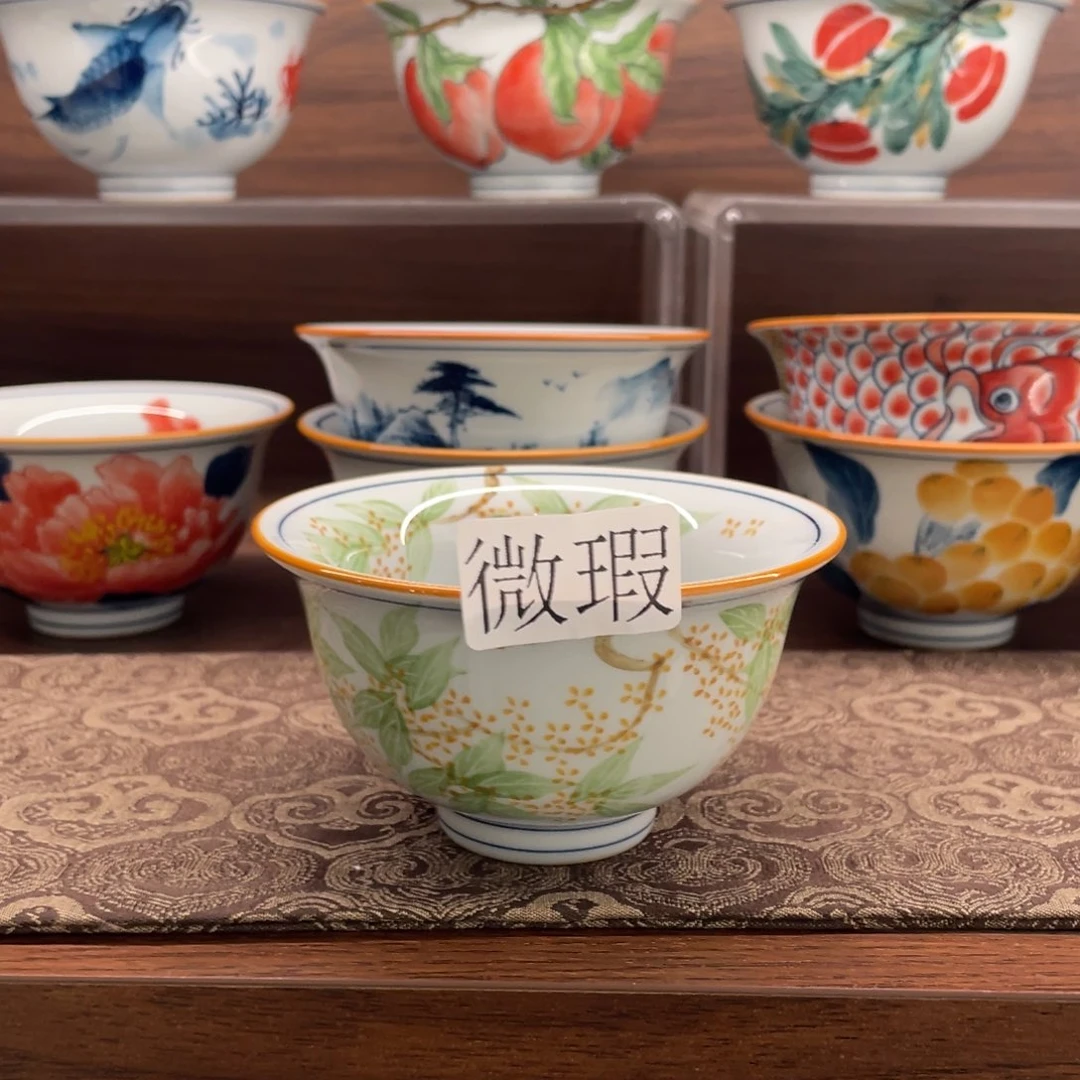 微瑕釉下彩纯手绘