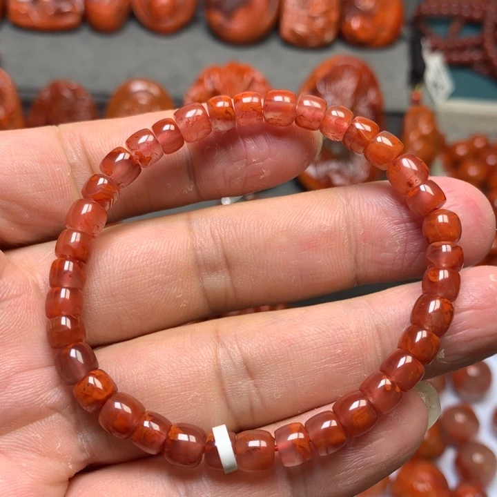 未镶嵌手串南红玛瑙6m m
