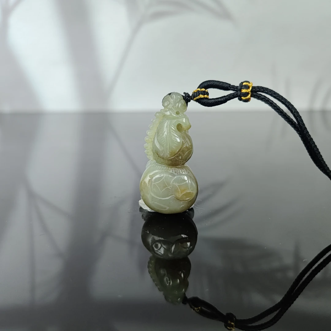 P和田玉福禄吊坠0319