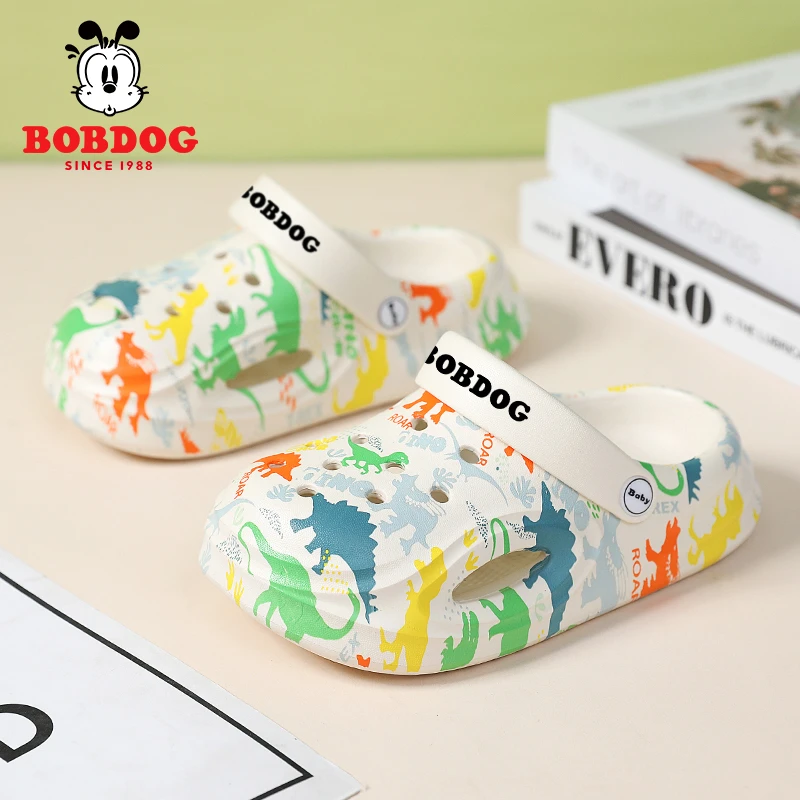 巴布豆儿童速干沙滩凉拖鞋男女童夏季6-12岁潮款海边儿童男孩鞋子