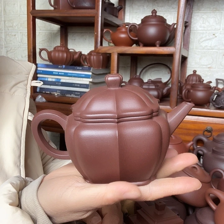 举***往茶壶紫砂汉瓦350cc精工半手工