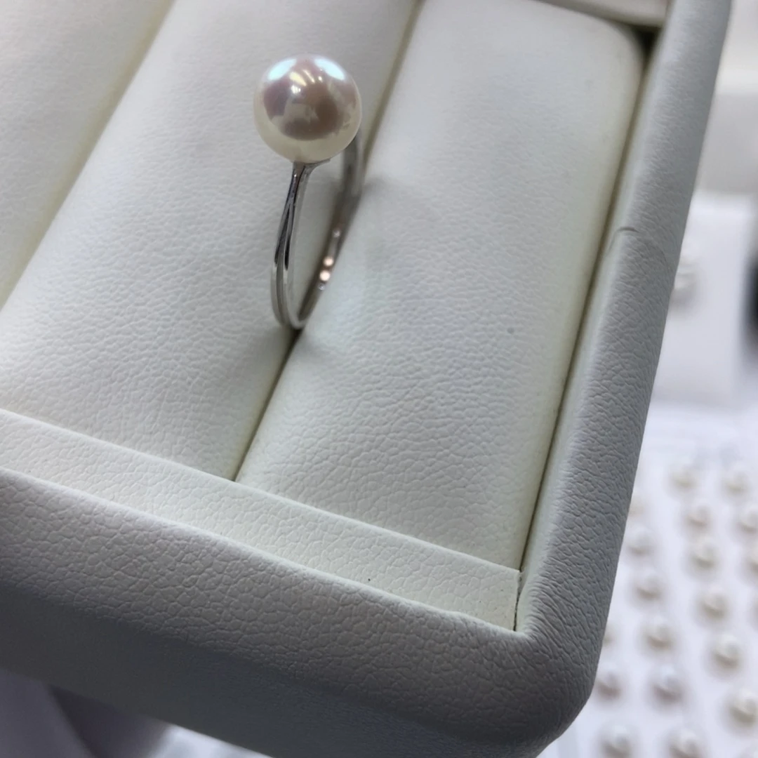 淡水珍珠银S925镶嵌90拍两份7.5-8
