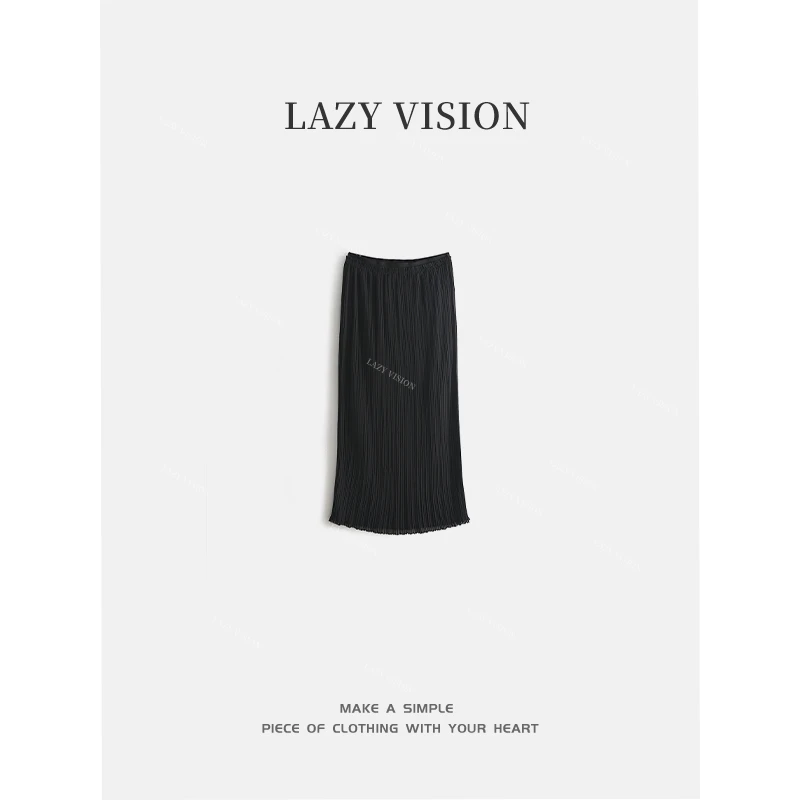 LAZYVISION压褶女士休闲半身裙ZMD-24113