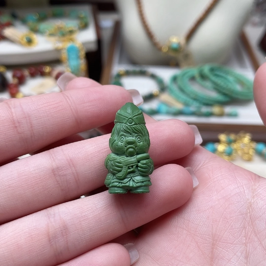 绿松石未镶嵌设计款孩子王奇奇