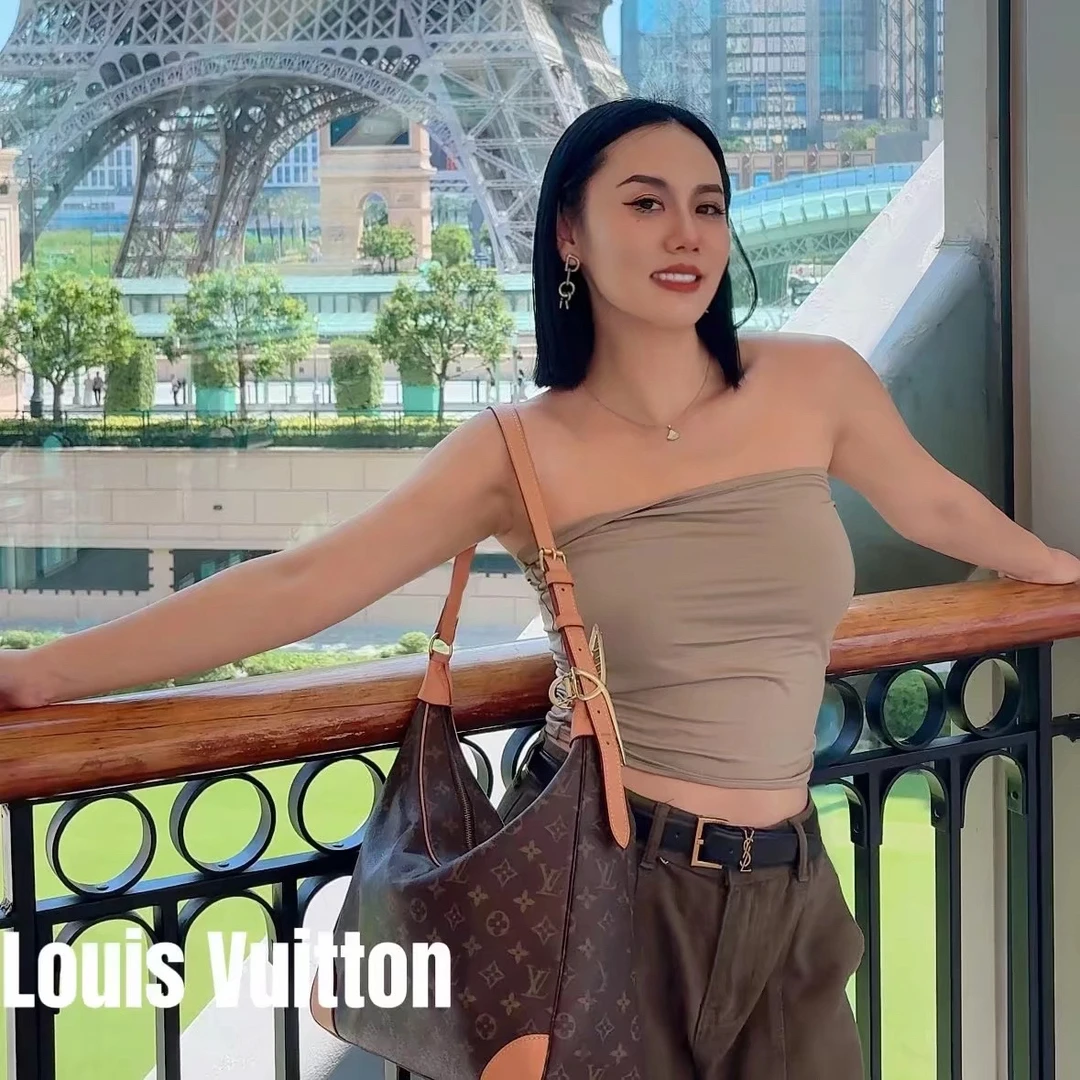 修复品8614138/LouisVuitton/路易威登大号牛角包