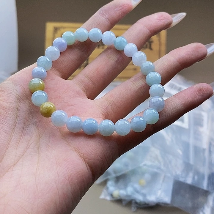 未镶嵌手串翡翠天然