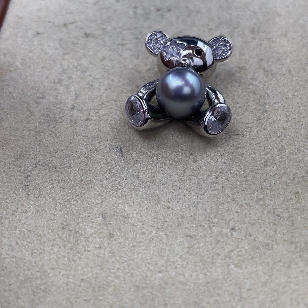 银S925镶嵌海水珍珠颈饰