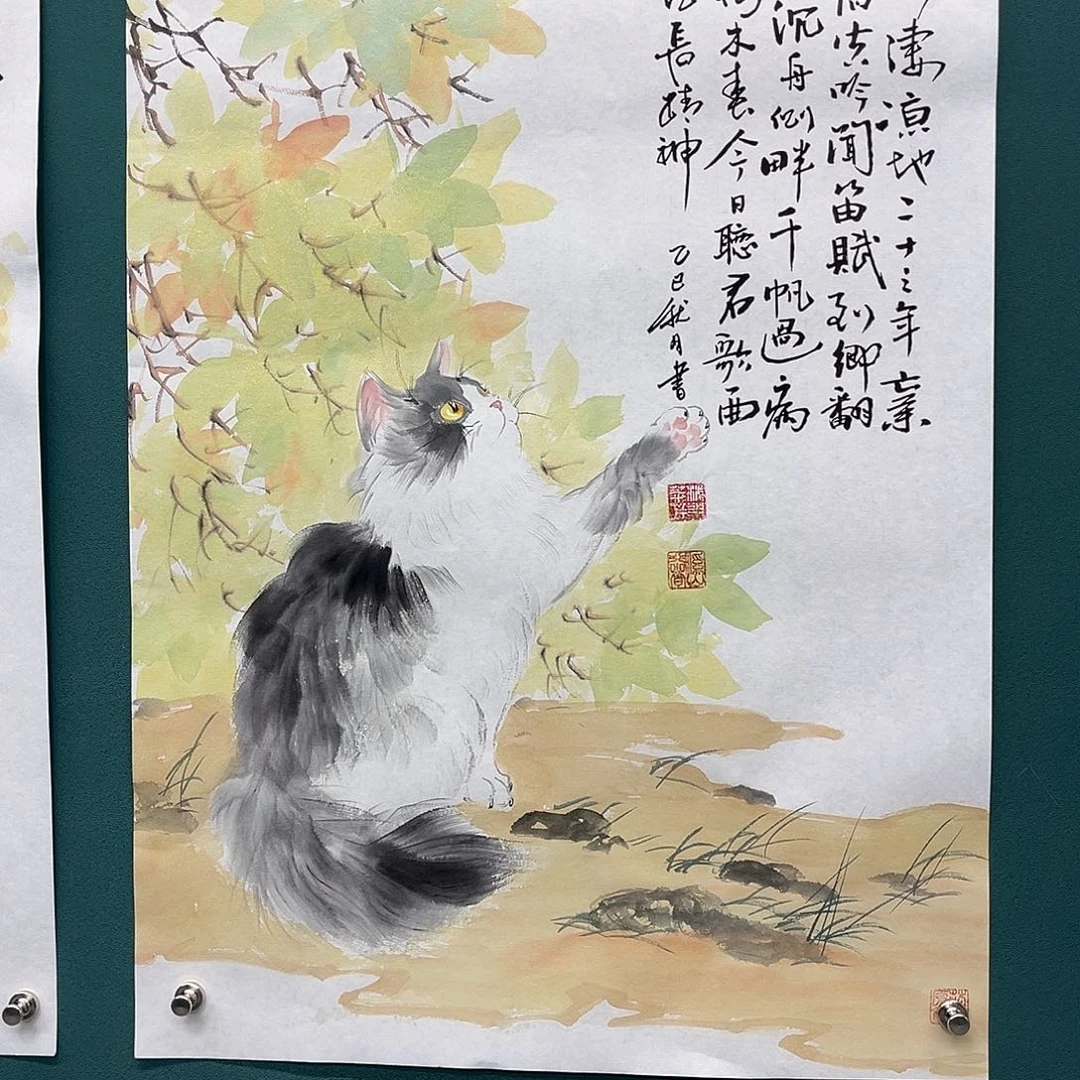 国画艺术家真人手绘