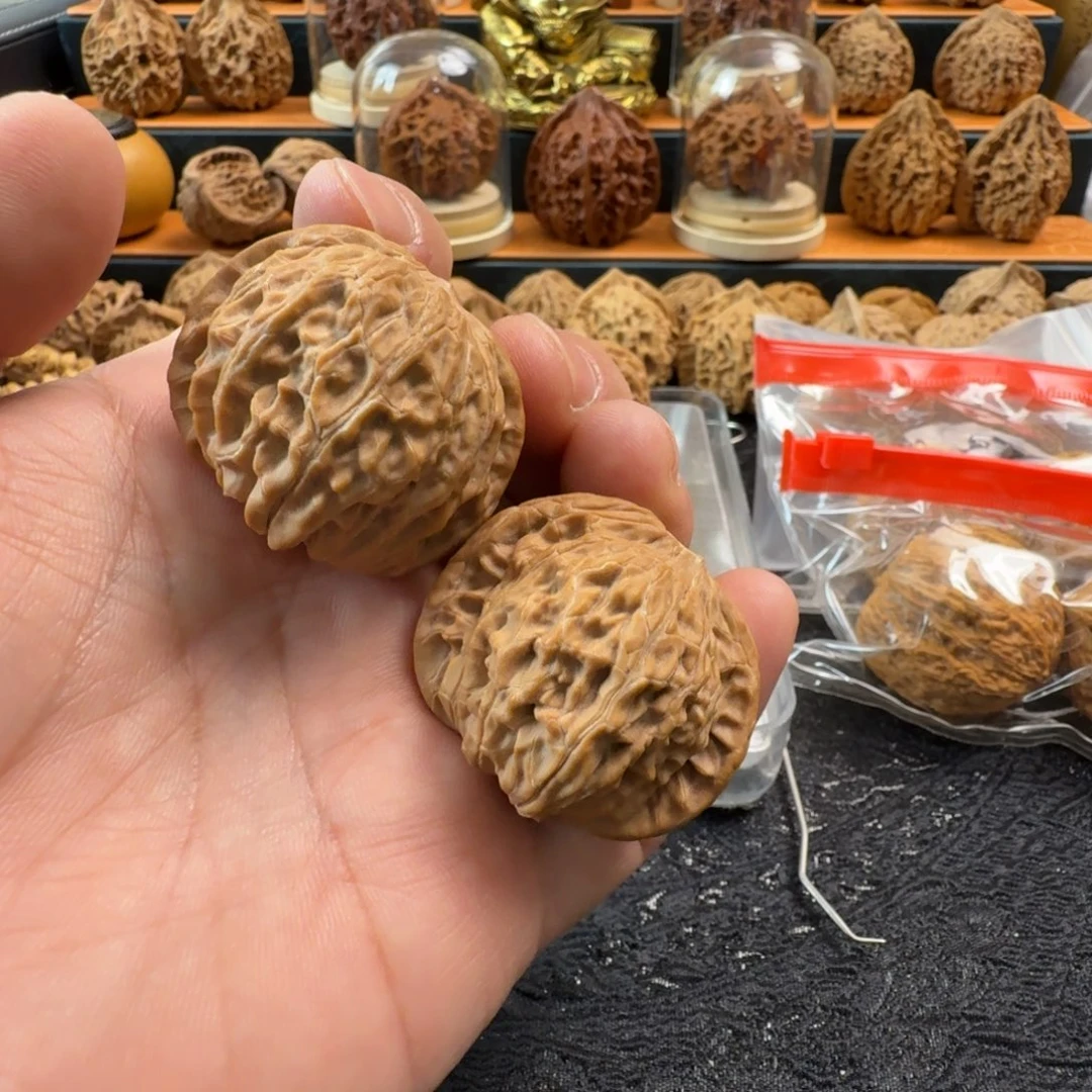 猴头核桃把件文玩核桃 磨盘狮子头