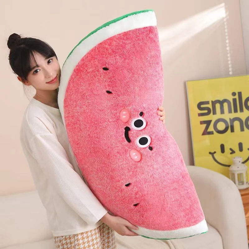 婷毛绒玩具玩偶西瓜抱枕1个【60cm】抱枕靠枕（测量误差2~3cm）