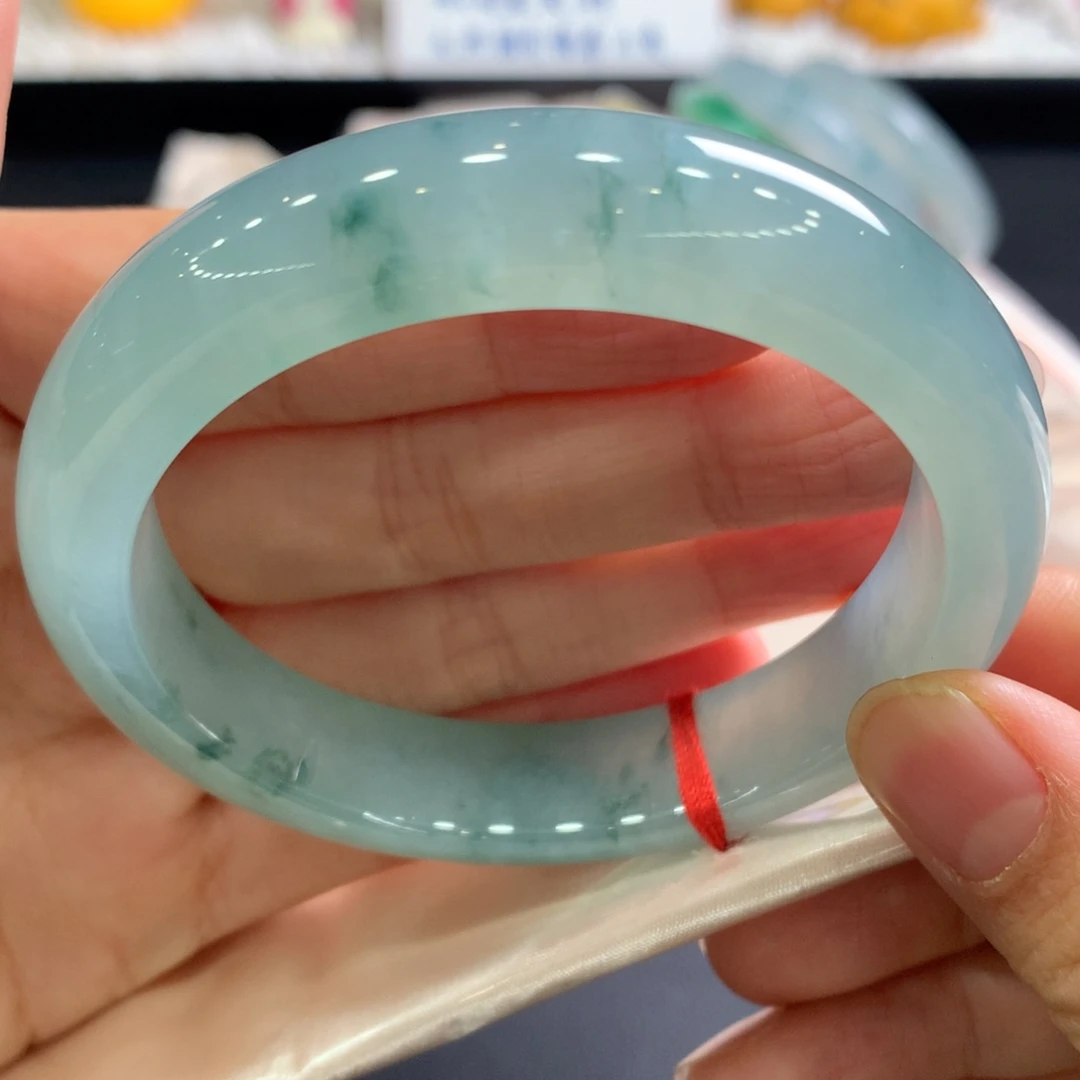 翡翠未镶嵌手镯21号55.6正圈