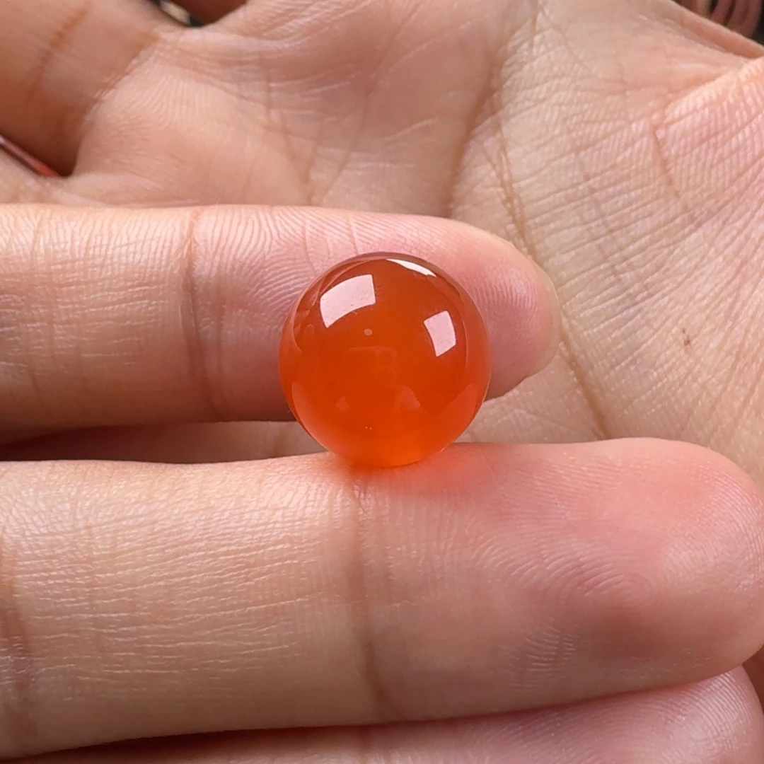南红玛瑙未镶嵌冰红圆珠11.8