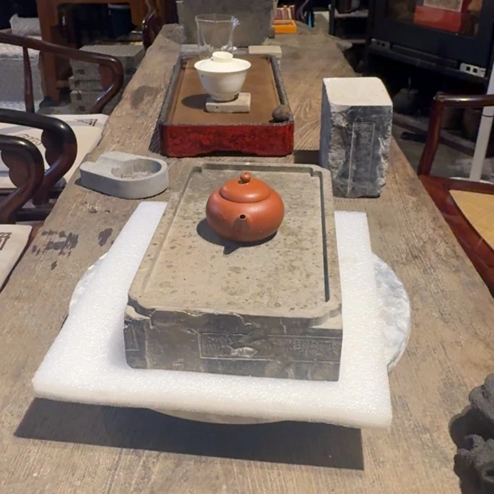砖雕27×15×5.5光绪年金砖干泡台