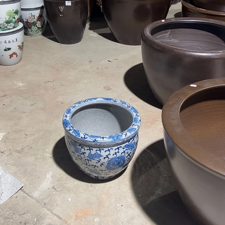 好***护景德镇陶瓷鱼缸直径39高度33