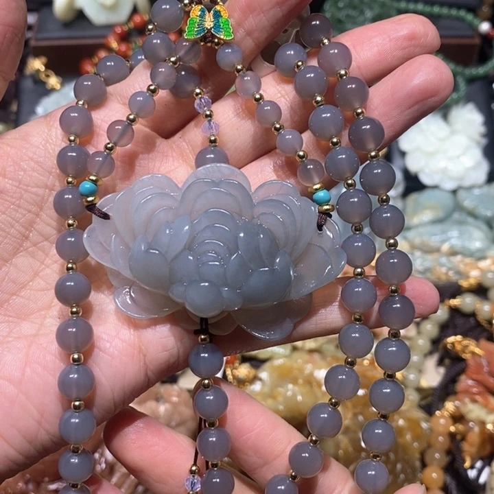 岫玉毛衣链未镶嵌