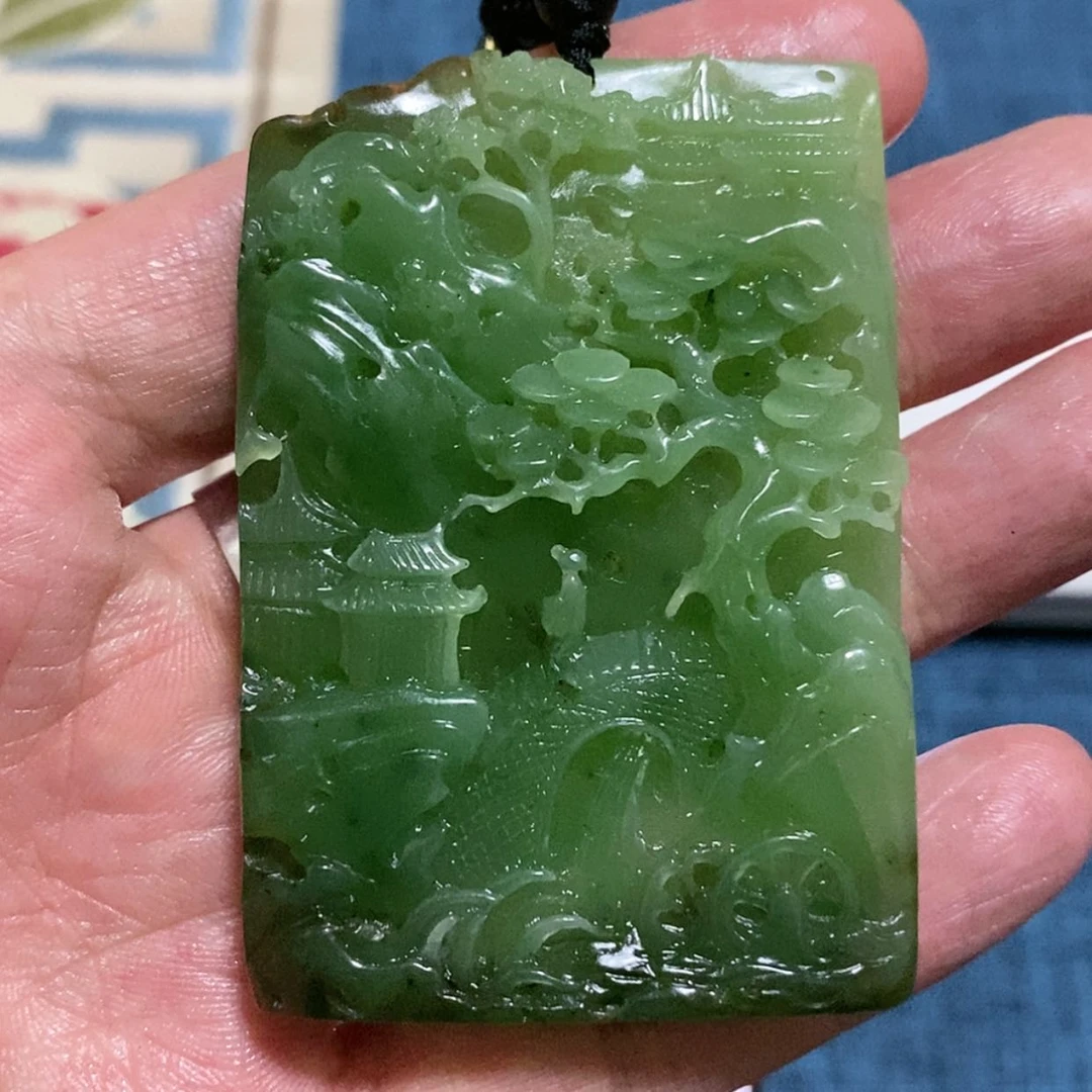 【闪购商品】和田玉（碧玉）挂件未镶嵌李*春