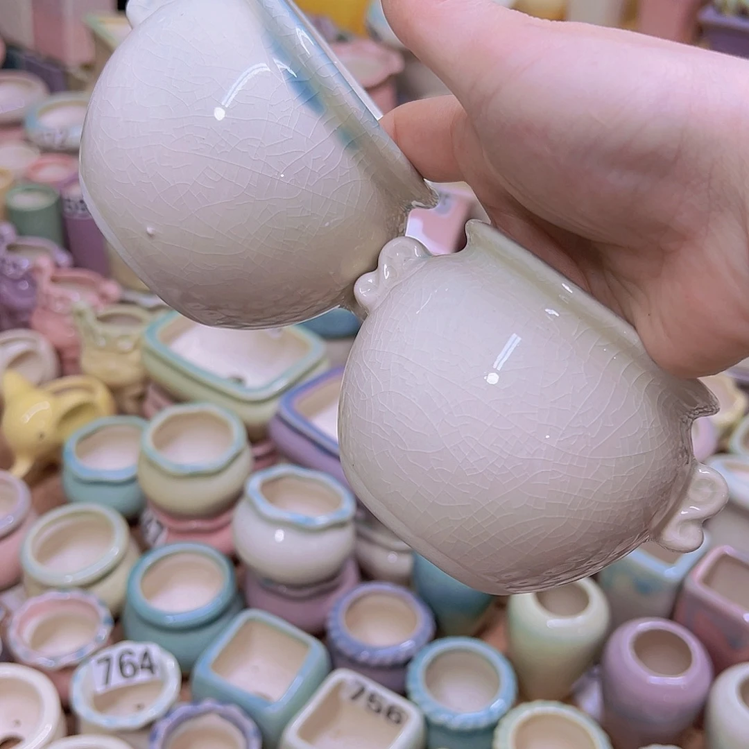 陶瓷花盆当场满12包邮