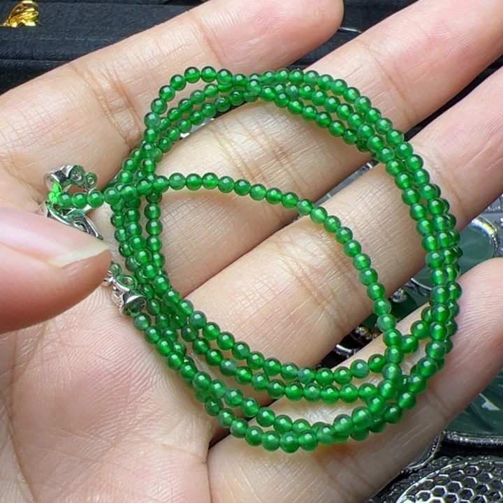 翡翠银S925镶嵌颈饰
