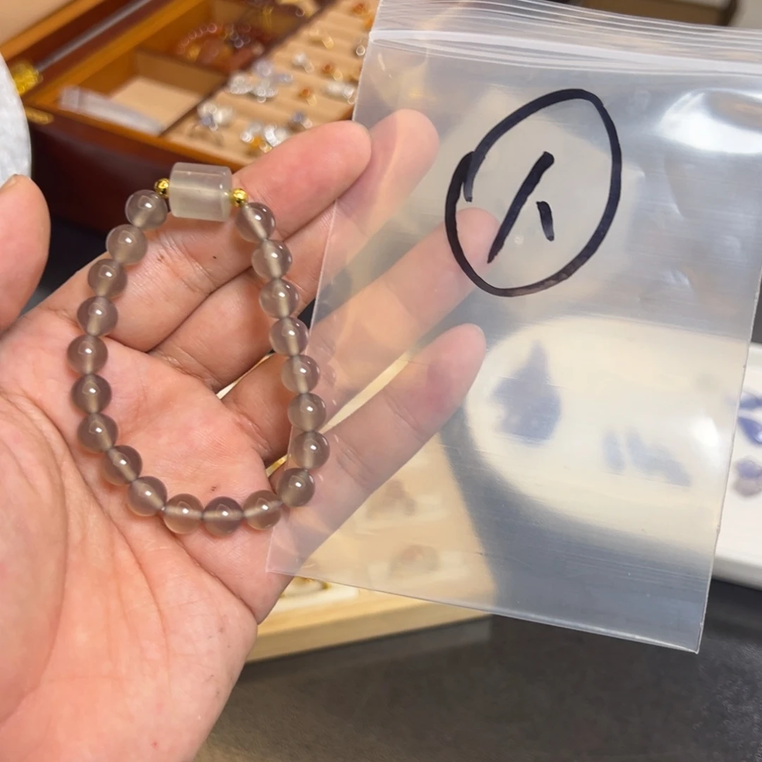 玛瑙/玉髓银S925镀金镶嵌珠宝半成品