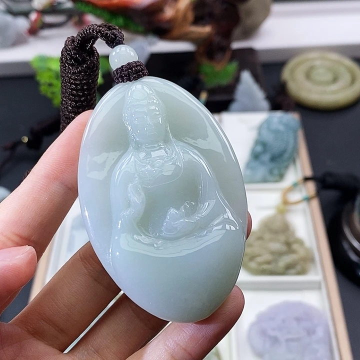 颈饰未镶嵌翡翠凌缅甸翡翠a货