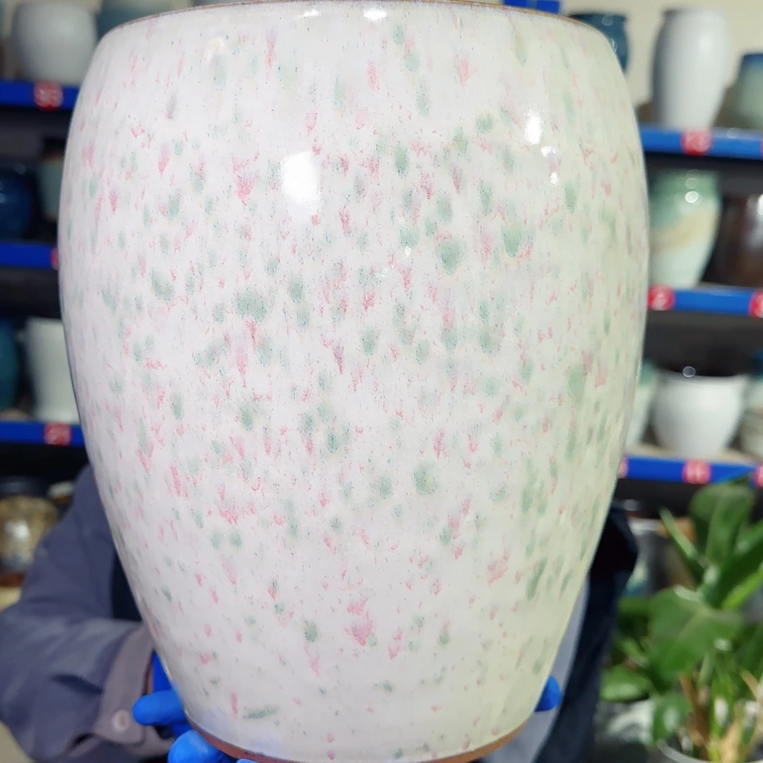 紫砂花盆高28口20