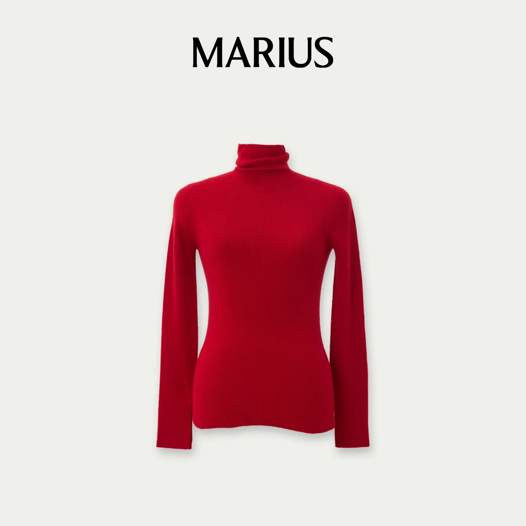 MARIUS-M-'布丁衫 '高领打底长袖针织