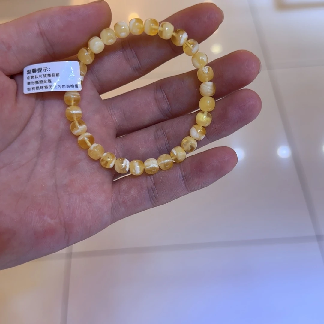 未镶嵌琥珀手链蜜蜡