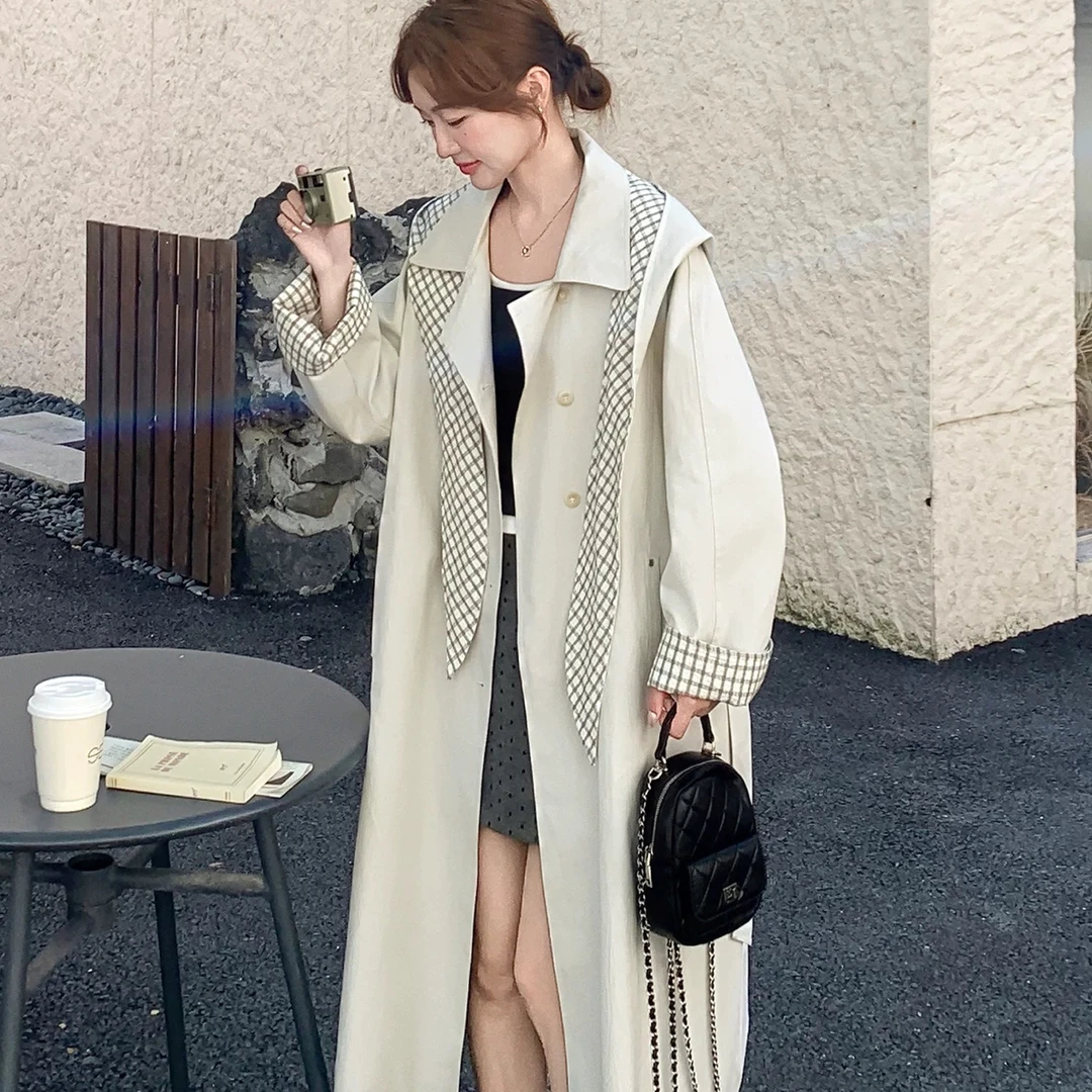 9011次品处理风立领中长款常规袖风衣