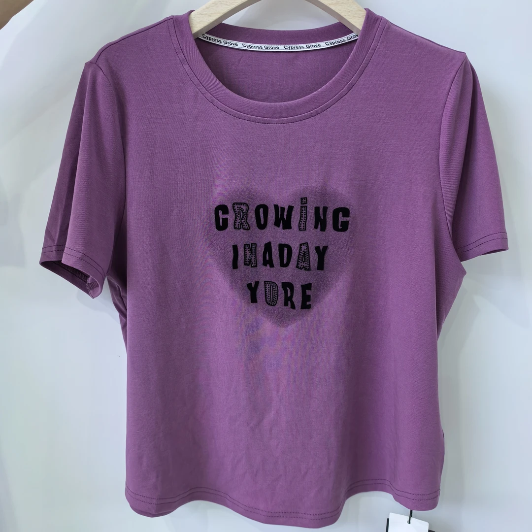 新款时尚洋气百搭圆领T恤1288