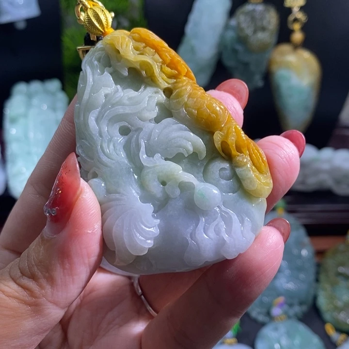 【闪购商品】颈饰未镶嵌翡翠龙凤