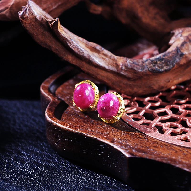 红宝石耳钉-多样性发其一