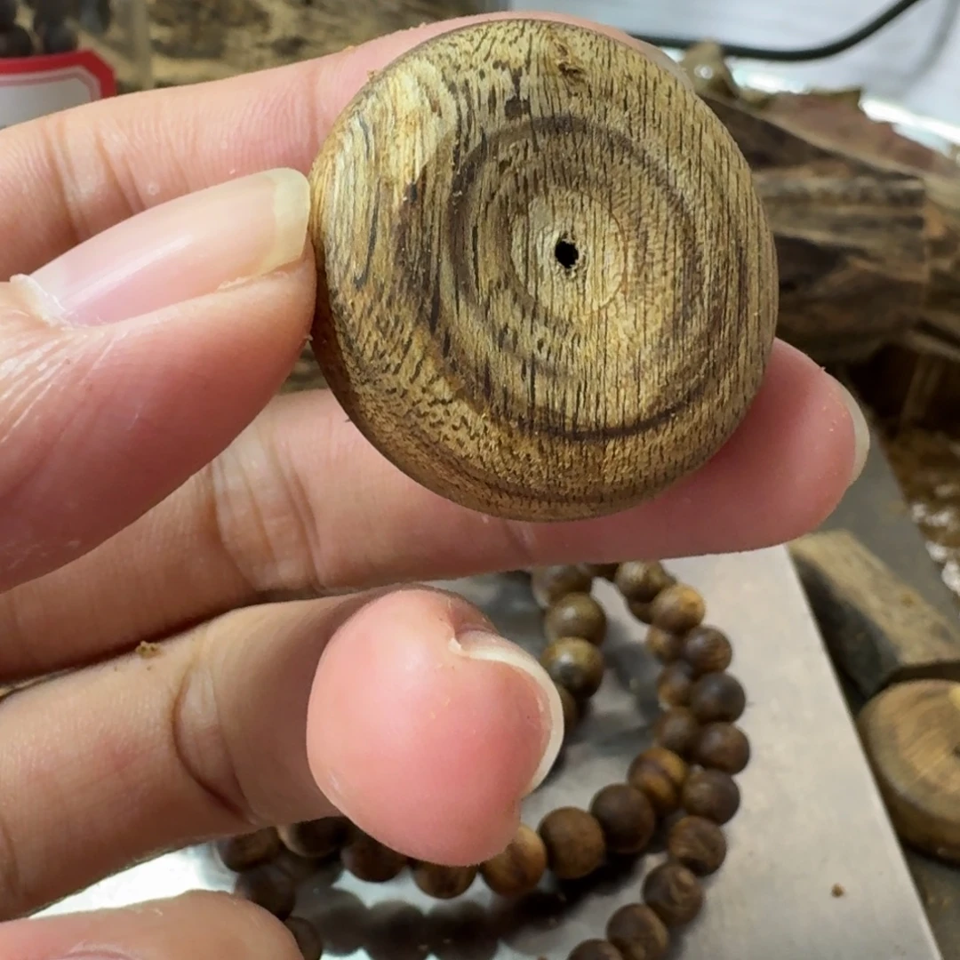 沉香碎屑沉香平安扣