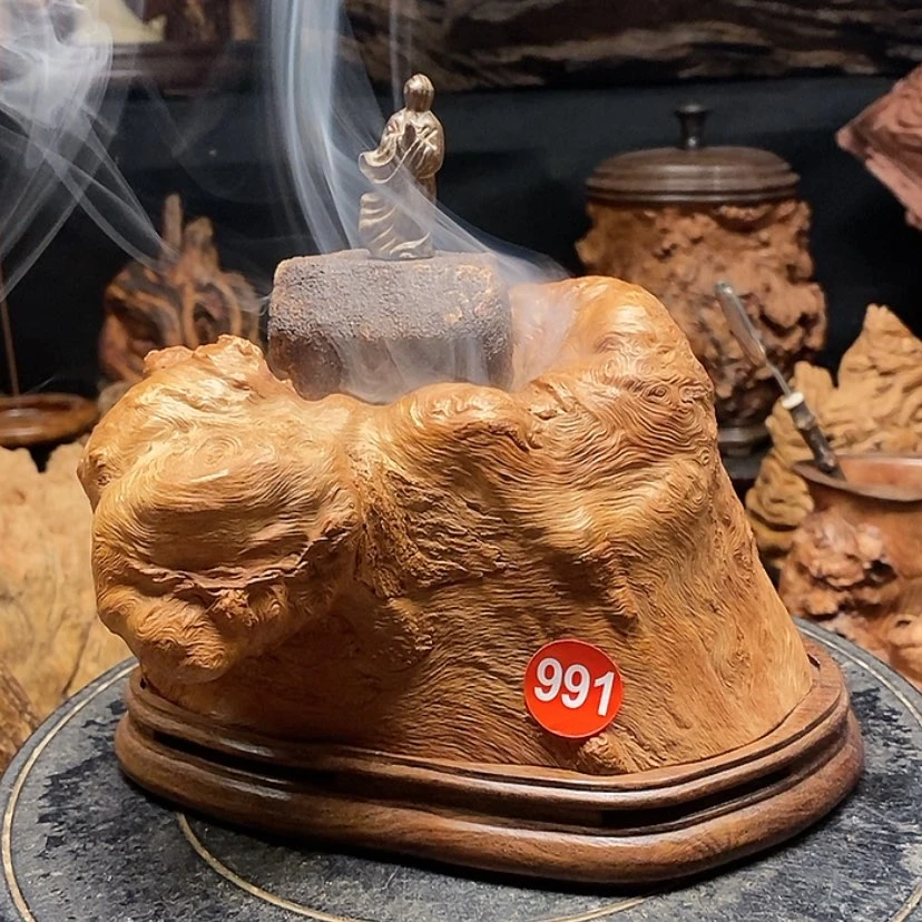 【闪购商品】小**991号荔枝木香炉工艺