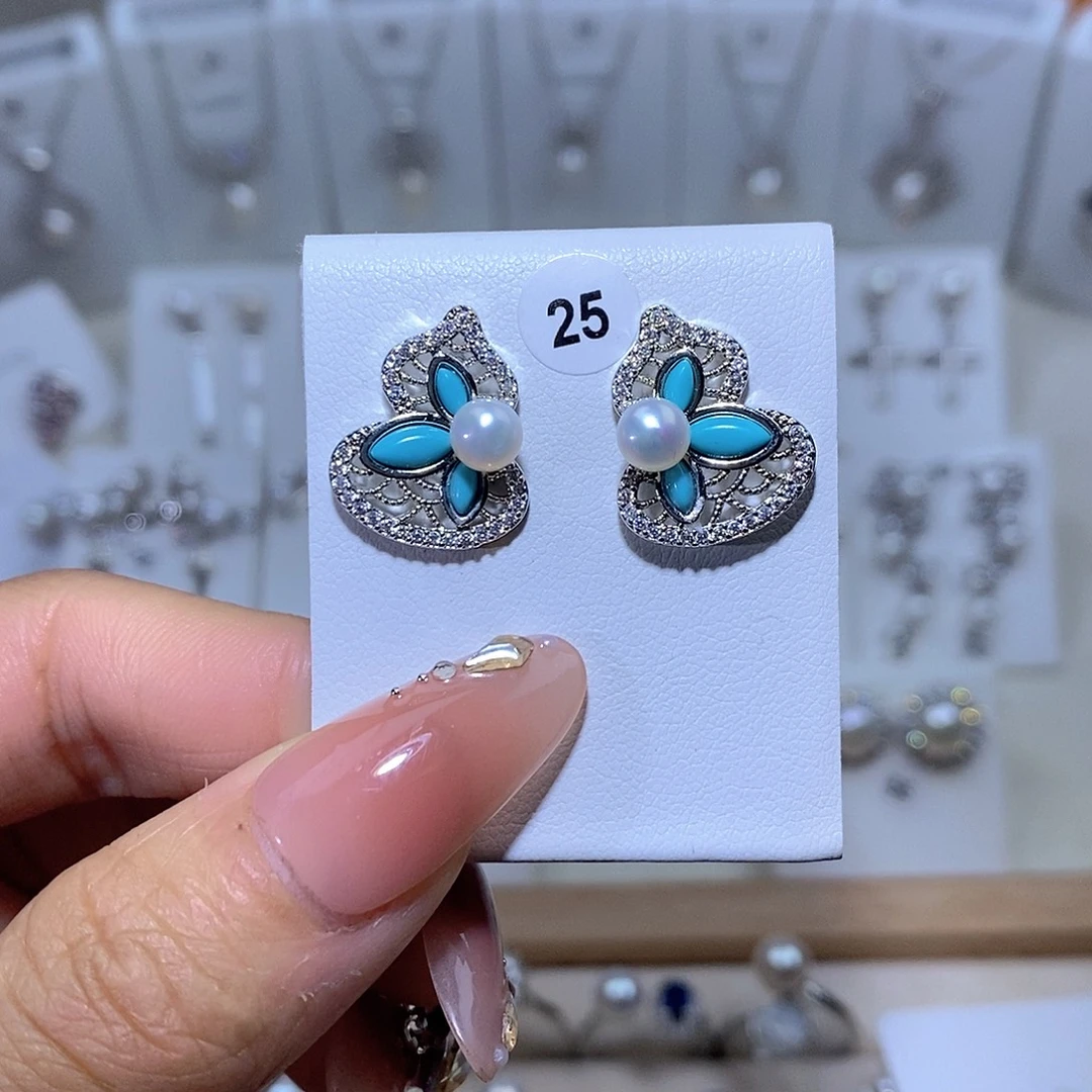 淡水珍珠耳饰未镶嵌