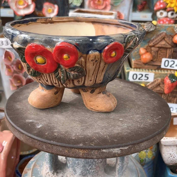 紫砂花盆粗陶材质多肉花盆