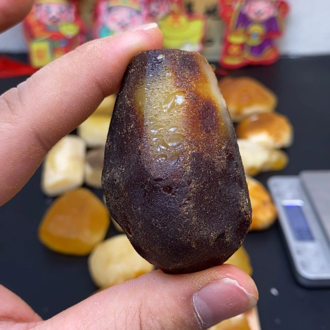 定制琥珀未镶嵌一**忘天然蜜蜡原石加工不退不换