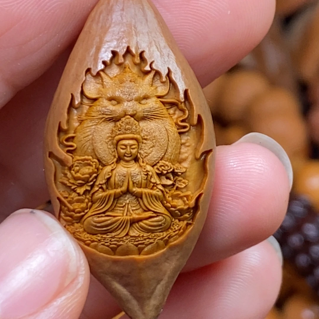 菩提籽类橄榄猴头核桃手串手链项链吊坠