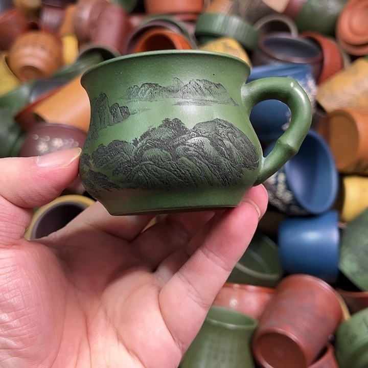 紫砂茶杯全手工紫砂主人杯