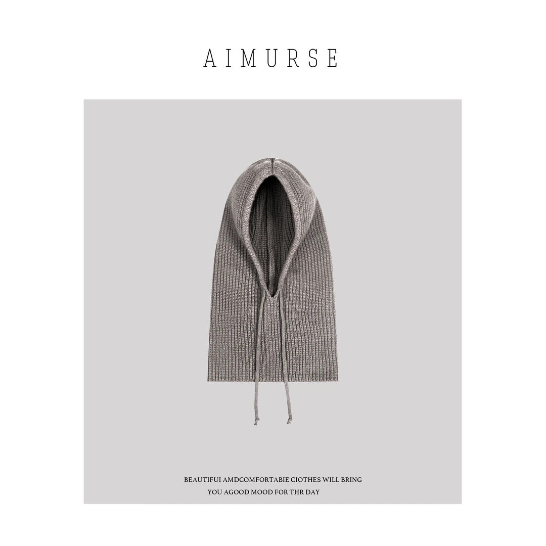 AIMURSE 小众设计师 秋冬户外百搭时髦休闲帽套 AMPS69